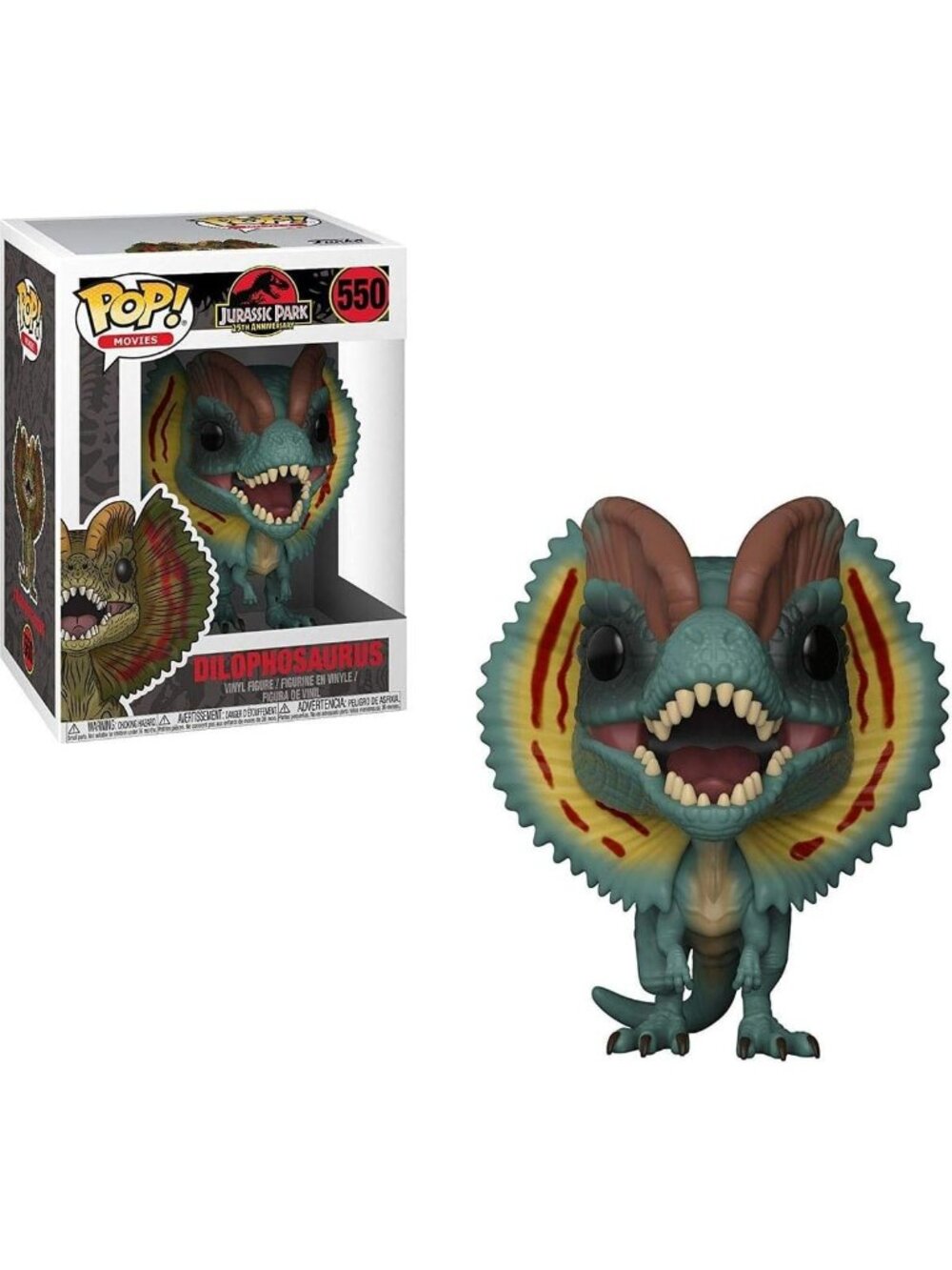 Jurassic Park Dilophosaurus Funko POP! Figure - Rare 1 in 6 Chase Edition
